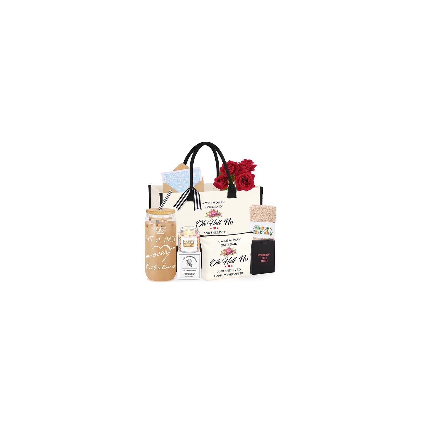 DOGMEM Birthday Gifts for Women, Best Friend Birthday Gifts for Women, Gift Basket for Her, Gift for Friends Sister Mom Grandma Aunt Nana