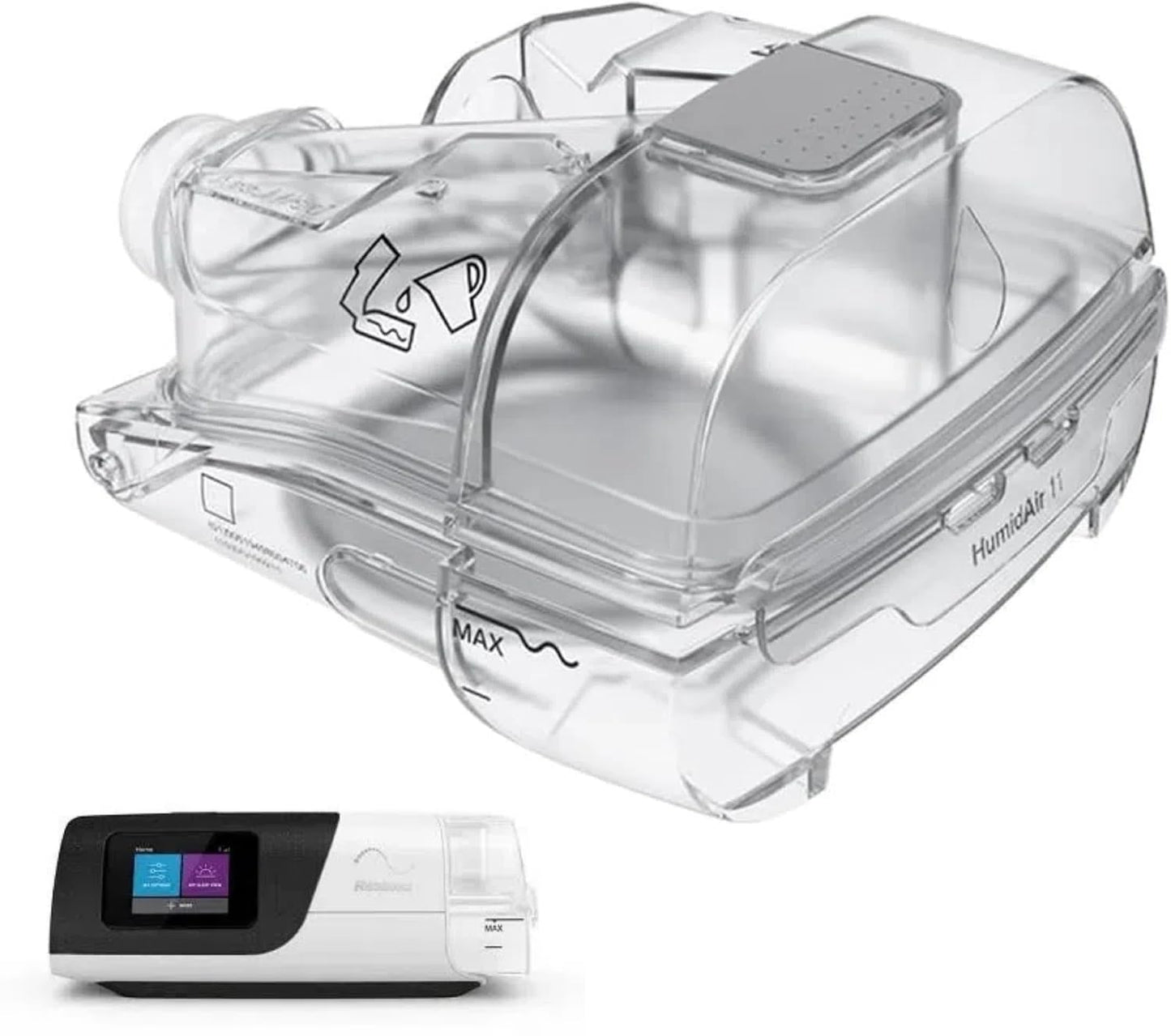 HumidAir Water Chamber for CPAP AirSense 11 /AirCurve 11, Clear, Plastic, 380 mL