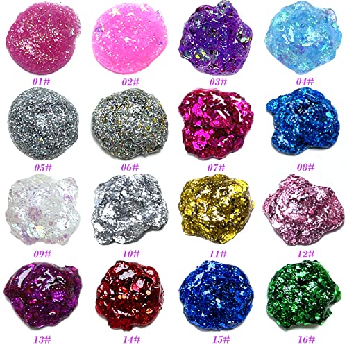 Holographic Face Glitter Gel Body Shimmer Makeup for for Hair, Face, Clavicle, Arm, Nail, Eyeshadow, Long Lasting Waterpro...