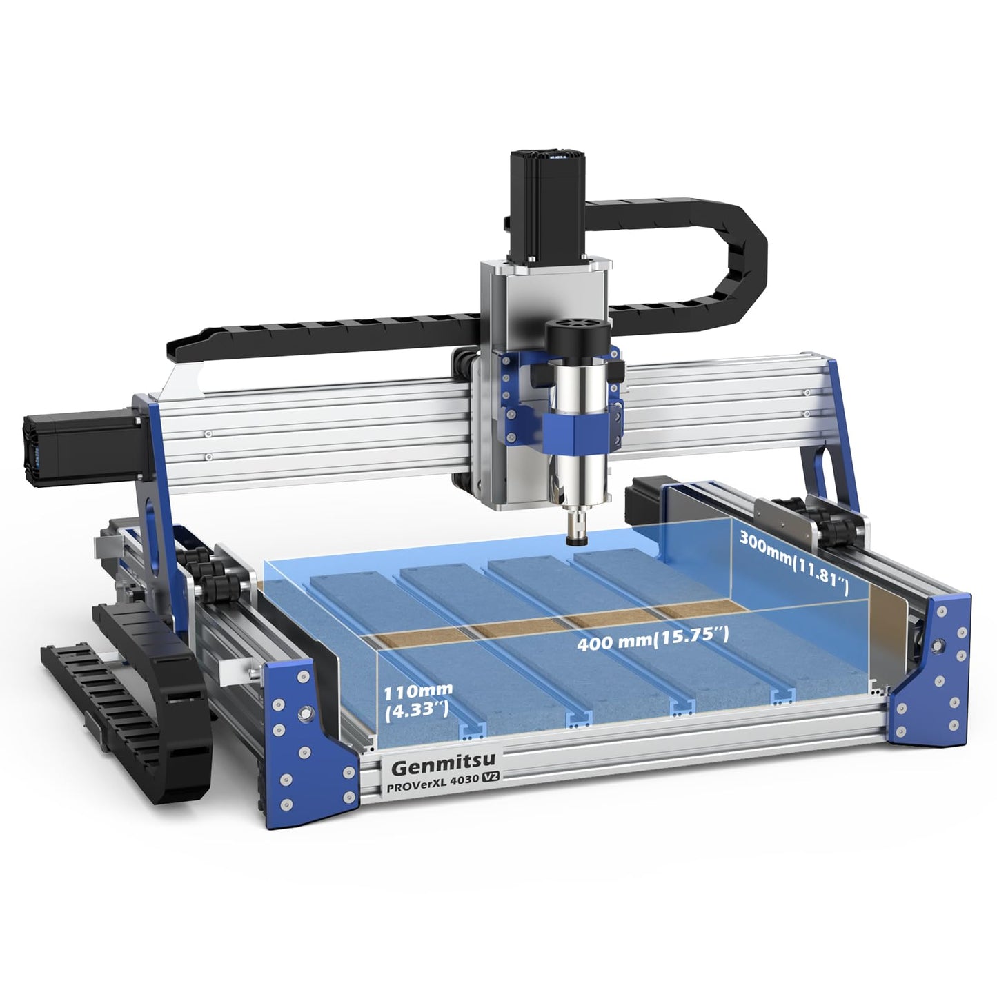 Genmitsu CNC Router Machine PROVerXL 4030 V2 + GGW-U232 Wireless Wi-Fi Module Kit, App G-Code Sending