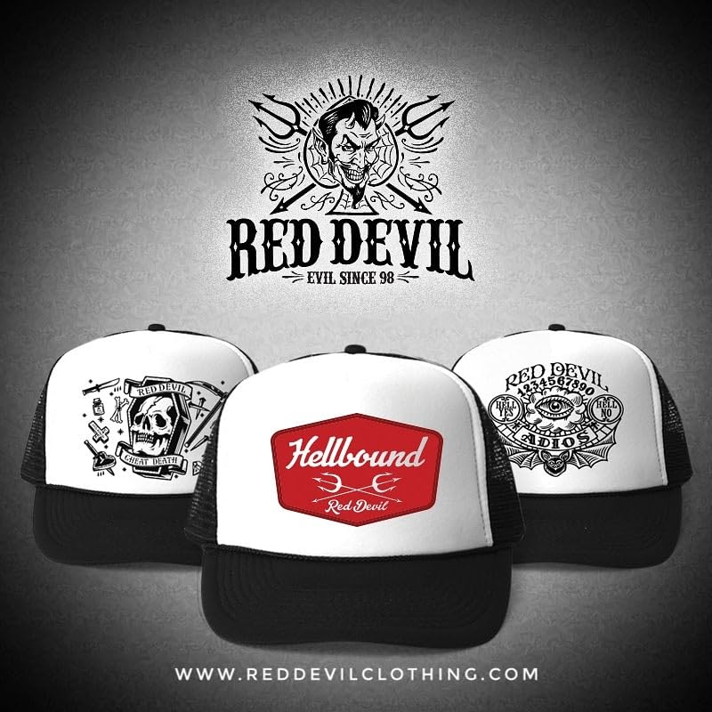 RED DEVIL CLOTHING Cheat Death Trucker Black