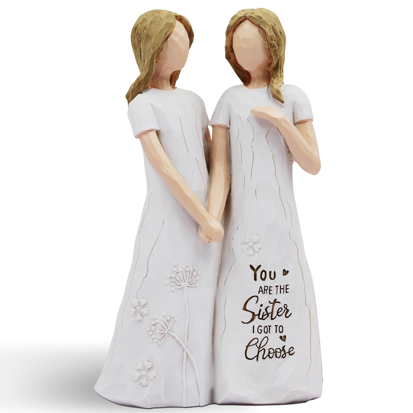 BORLESTA Best Friend Birthday Gifts for Women - Friendship Gifts for Women, Gifts for Friends Women, Sister Birthday Gifts, Bestie Gifts for Women - Friend Hand-Painted Figure