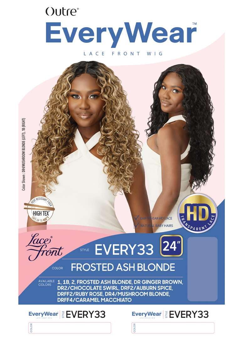 Outre Lace Front Wig - Everywear - Every33 (OFF BLACK 1B)
