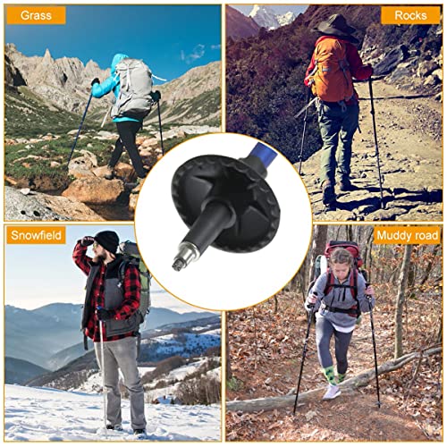 Trekking Pole Tips Set - Walking Sticks Replacement Tip Protectors - Snow & Mud Baskets