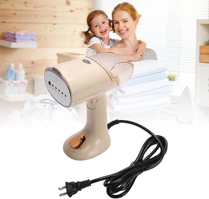 Diydeg Travel Steamer for Clothes, 1500W Fast Heat Up Portable Steamer Iron, Flexible Foldable Handheld Garment Steamer with 128Ml Water Tank for Home, Office and Travel (White)