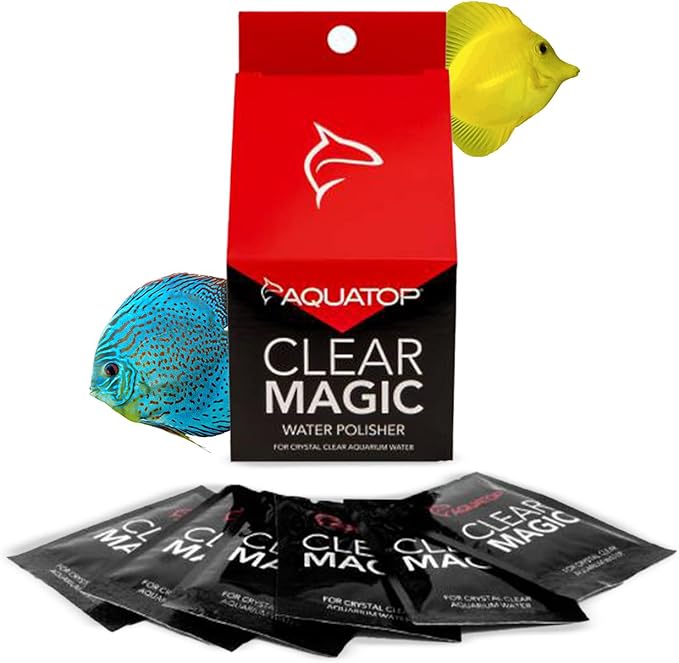 Aquatop Clear Magic Water Polisher - Safe for Freshwater and Saltwater Aquariums - May be added once a week - Easier Pick ...