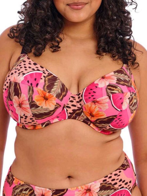Elomi Women's Cabana Nights Underwire Plunge Bikini Top