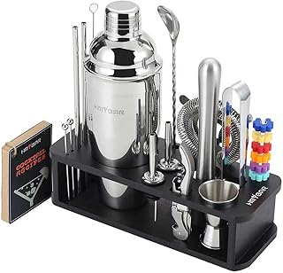 HMYBAR® 22-pc Cocktail Shaker Set(24oz/700ml) | Mixology Bartender Kit | Bar Tool Set | Martini Making Set with 39-Recipe ...