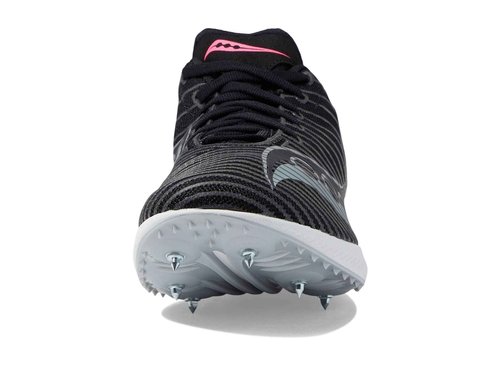 Saucony Women's Velocity Distance, Mid Distance Track Spike, Black/Vizi, 9.5