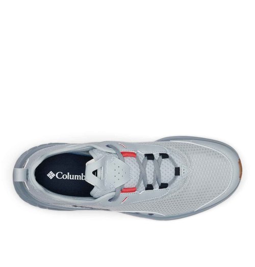Columbia Mens PFG Castback Non Slip Boat Shoe, Cirrus Grey/Sunset Red, 11