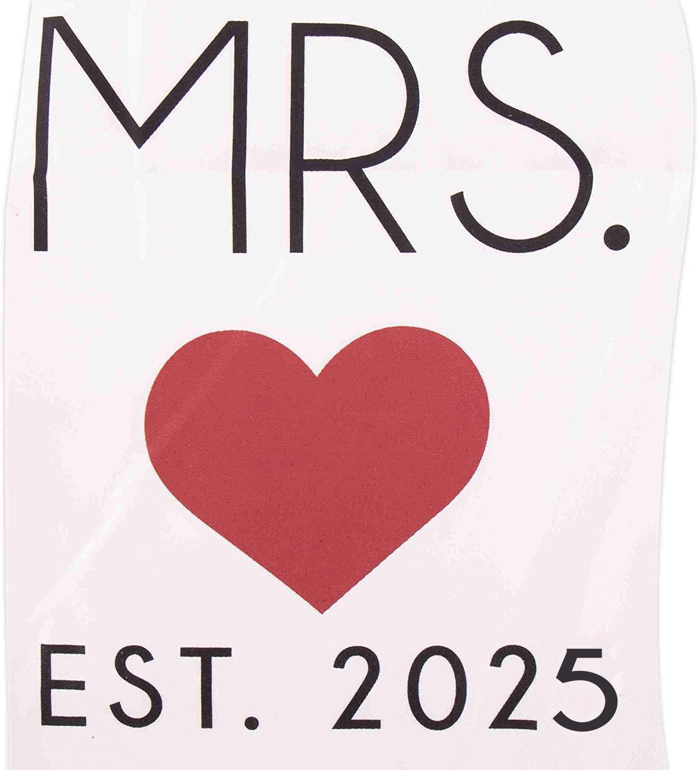 GSM Brands Mr. and Mrs. 2025 Couples Kitchen Aprons (2-Piece Set) Cute, Funny Cooking Bibs for Wedding Marriage Newlyweds