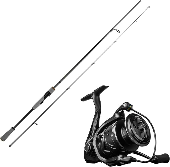 Spinning Fishing Combo - 8' Pioneer Series Fishing Rod and Size 3000 M1 Spinning Reel