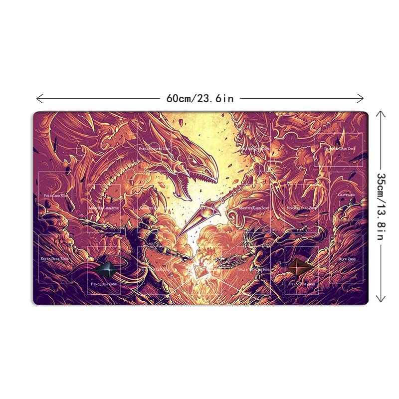 Mlikemat New Playmat Dark Magician CCG TCG Trading Card Game Mat + Free Bag (ZD014-200-A)
