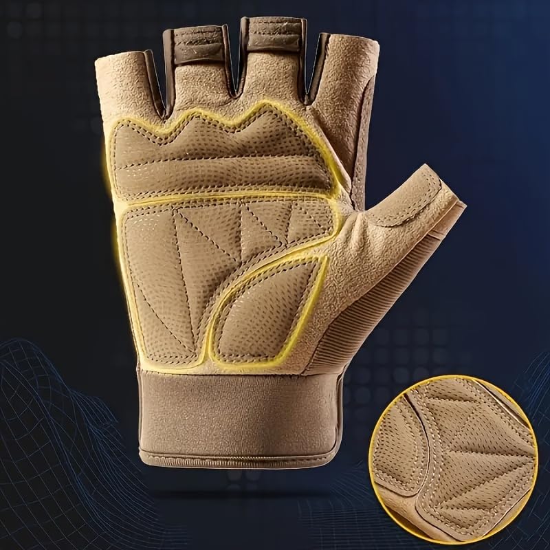 Half Finger Anti-Slip Gloves Premium Cool Dessert Gloves For Cycling Hiking Training Outdoor Sports
