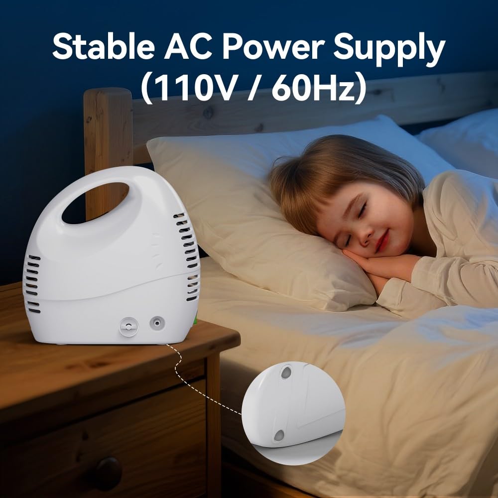 Zorymz Portable Nebulizer, Nebulizer Machine for Adults and Kids,Low Noise Nebulizer for Breathing Comfort, Desktop Nebulizer for Home Use,Nebulizer, Medicinal, Non-Ventilatory (Atomizer) - NEBULIZERS