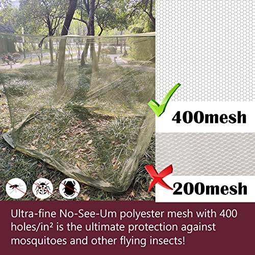 Aventik EDSRDLUZ Premium Rectangular Camping Mosquito Net, Good for Sleep& Easy to Carry&Easy Installation Four Corners Si...