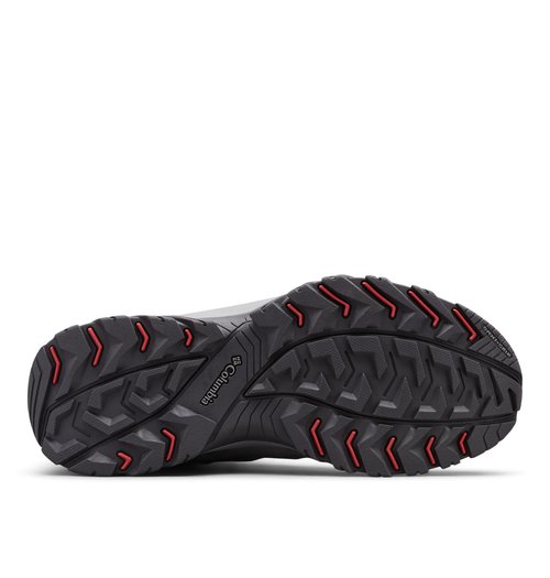 Columbia Womens Crestwood Mid Waterproof, Graphite/Daredevil, 9