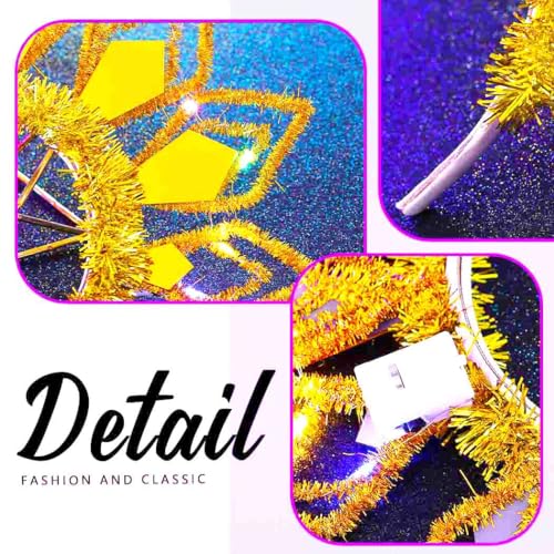 Zoestar St. Patrick's Day LED Headband Glow Rave Headbands Irish Party Light Up Crown Hair Accessories for Women
