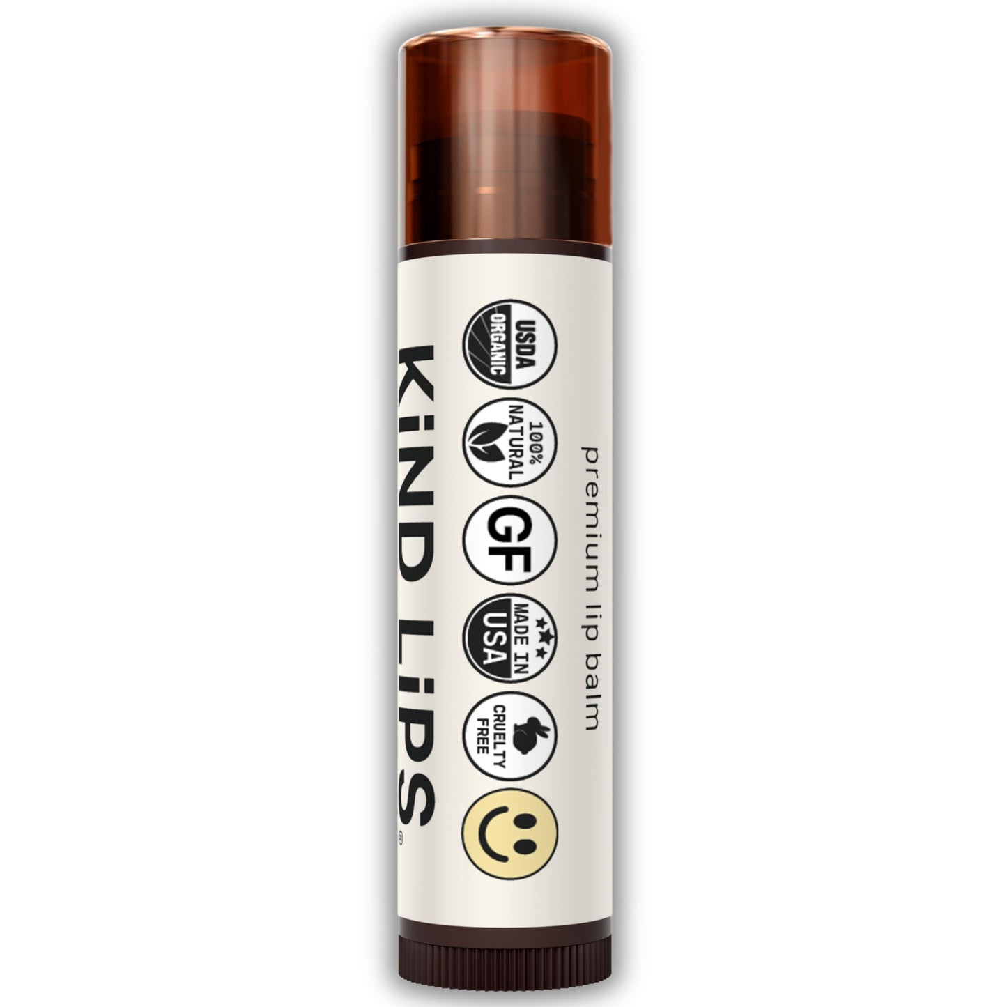 Kind Lips Organic Variety 5-Pack Lip Balm - Unscented, Sweet Mint, Wild Cherry, Vanilla Lemon & Strawberry - Natural, Gluten Fre