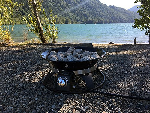 Outland Living Portable Propane Fire Pit, 21-inch, 58,000 BTU with Fire Pit Cover & Carry Kit, Smokeless Gas Firebowl | Pe...