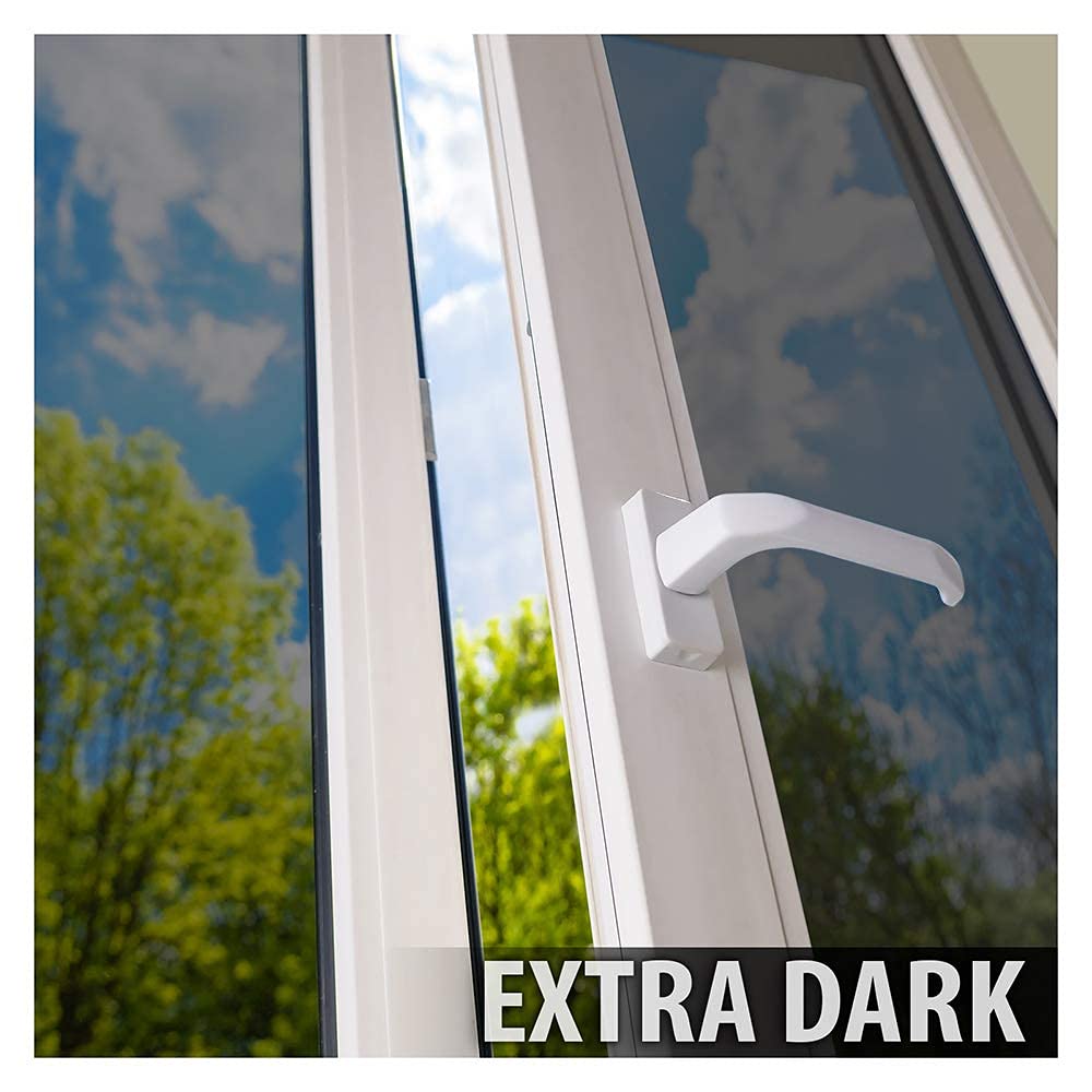BDF S05 Window Film Daytime Privacy and Heat Control Mirror Silver 5 (Very Dark) - 12in X 49ft
