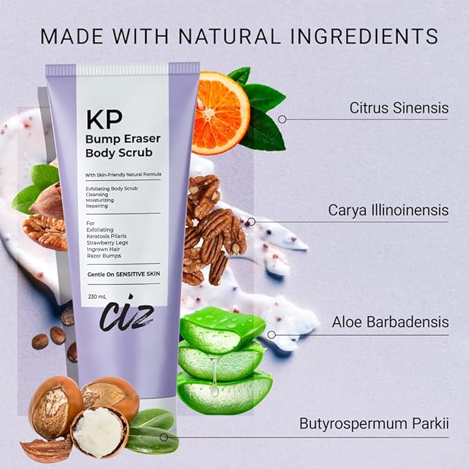 Back Acne Spray + KP Bump Eraser Body Scrub – Complete Body Acne & Texture Treatment Set