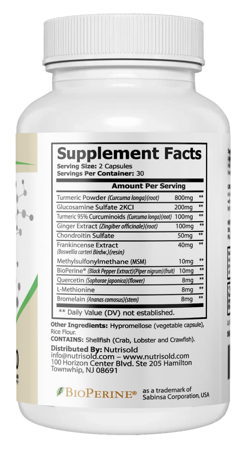 Nutrisold ARIALIEF - Nerve Health Support Supplement, Sciatic Nerve & Neuropathy Relief, Advanced Herbal Formula - 60 Capsules