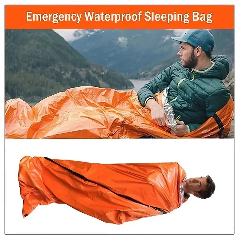 Outdoor Travel Camping Sleeping Bag Cold-Resistant Insulated Emergency Sleeping Bag Disaster Relief Emergency Blanket