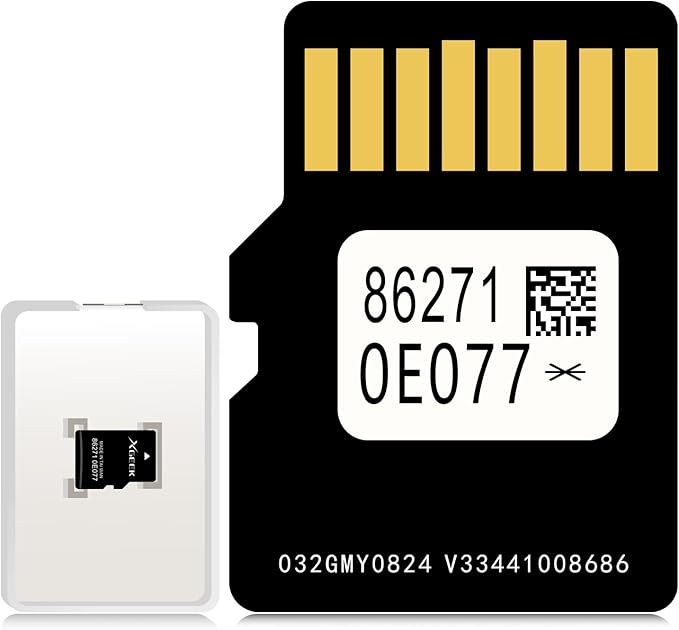 XGEEK 2025 Latest Navigation SD Card Map Update Accessories 86271 0E077 Compatible with Toyota Tacoma HighlanderRAV4 Tundr...