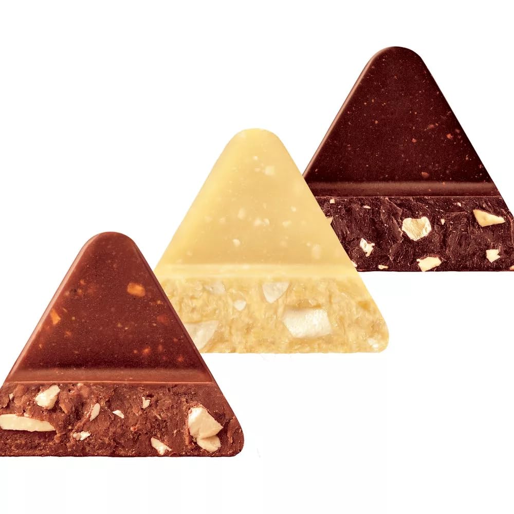 Toblerone Chocolate Bars Bulk Candy Variety Pack - 85 Pieces Individually Wrapped Chocolate Candy Bulk - Bulk Toblerone Mini Milk Chocolate Candy Assortment Perfect for Sharing, Snacking and Parties - (85 Pieces)