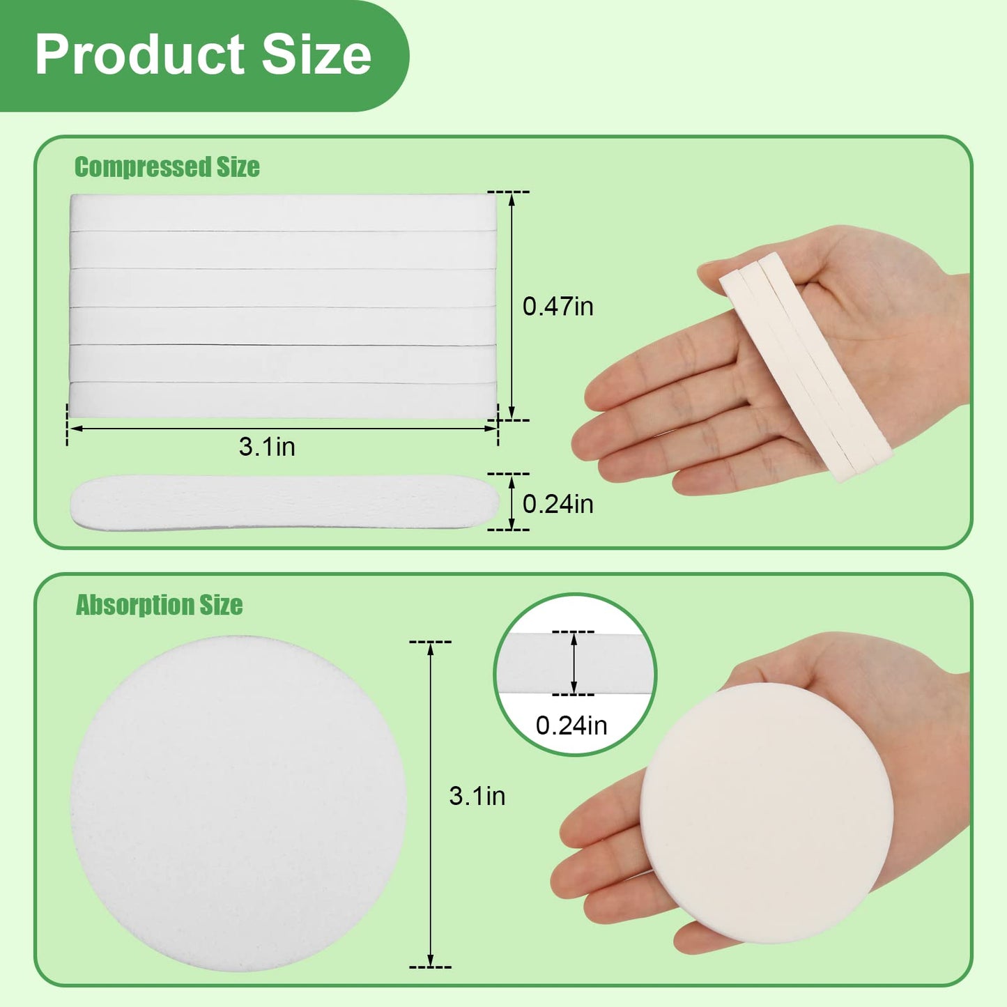 120 Pcs Facial Sponge Compressed, Luxiv Face Cleansing Sponge Estheticians Compressed Makeup Facial Sponge Round Wash Face Spong