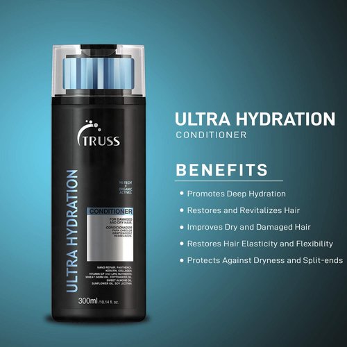 TRUSS Ultra Hydration Shampoo and Conditioner Set for Dry Damaged Hair