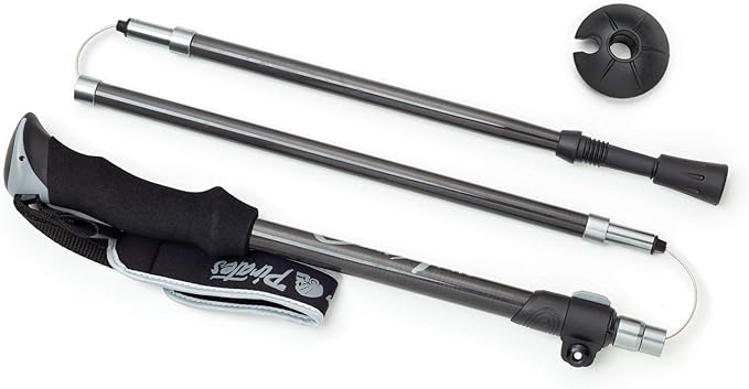 Erik Sports Side Arm 5-Piece Folding, Packable & Telescopic Travel Trekking Pole