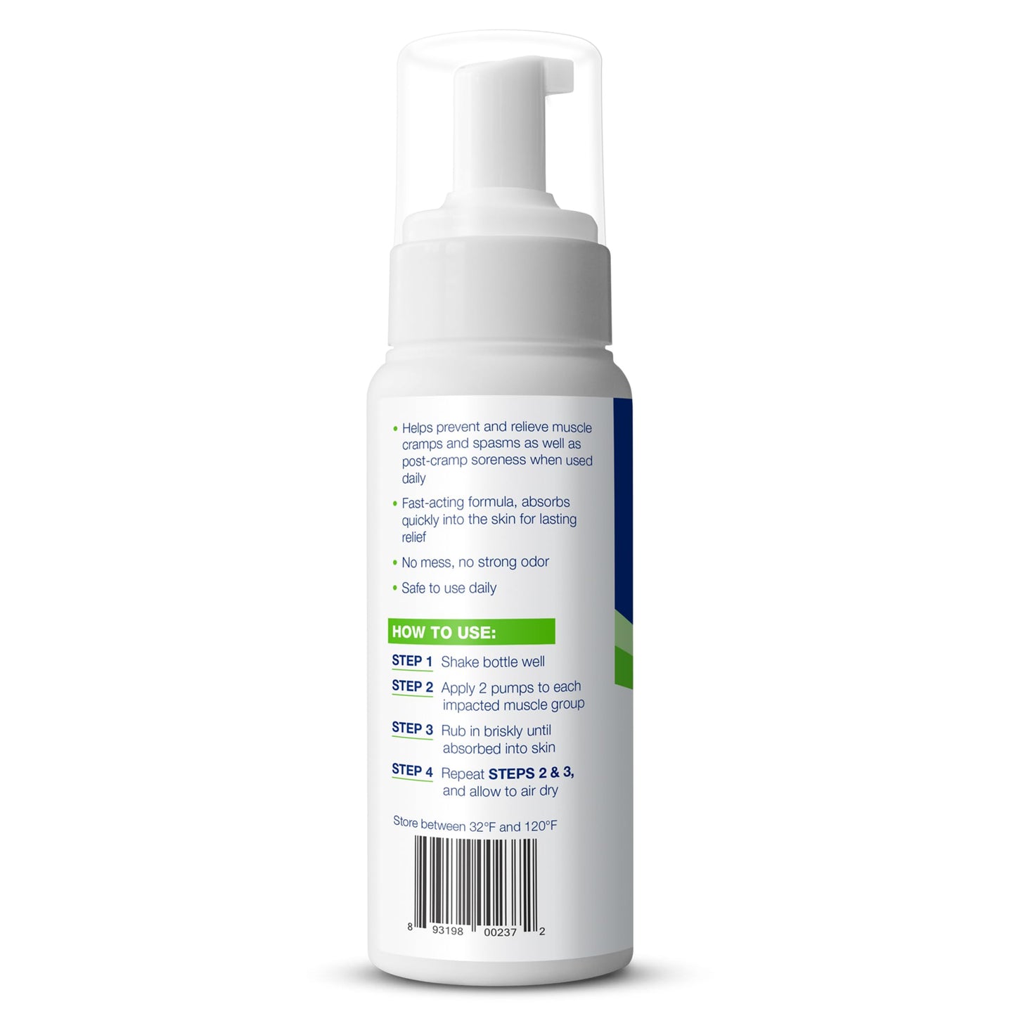 Theraworx Relief for Muscle Cramps Foam Fast-Acting Muscle Spasm, Leg Soreness with Magnesium Sulfate - 7.1 oz - 1 Count
