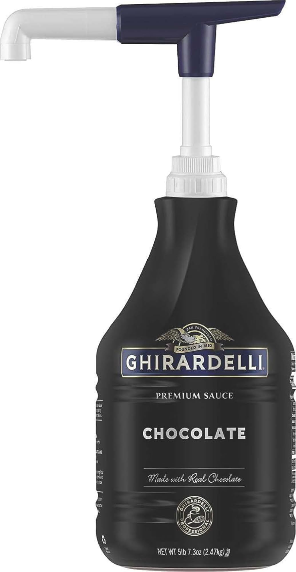 Ghirardelli Sauce Pump For 87.3 to 90.4 oz Bottles Dispenses, 0.5 oz of Product Per Pump