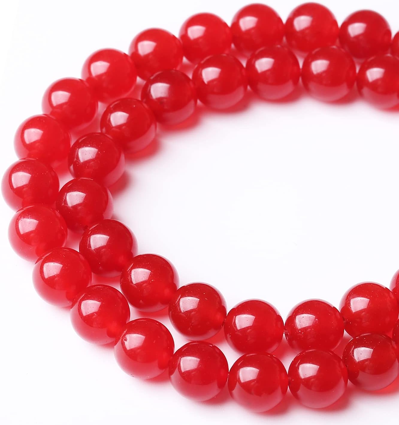 Tiger Eye Round Loose Beads Natural Gem Beads Crystal Energy Stone Beads for Jewelry Making 15" (6MM, Red Chalcedony)…