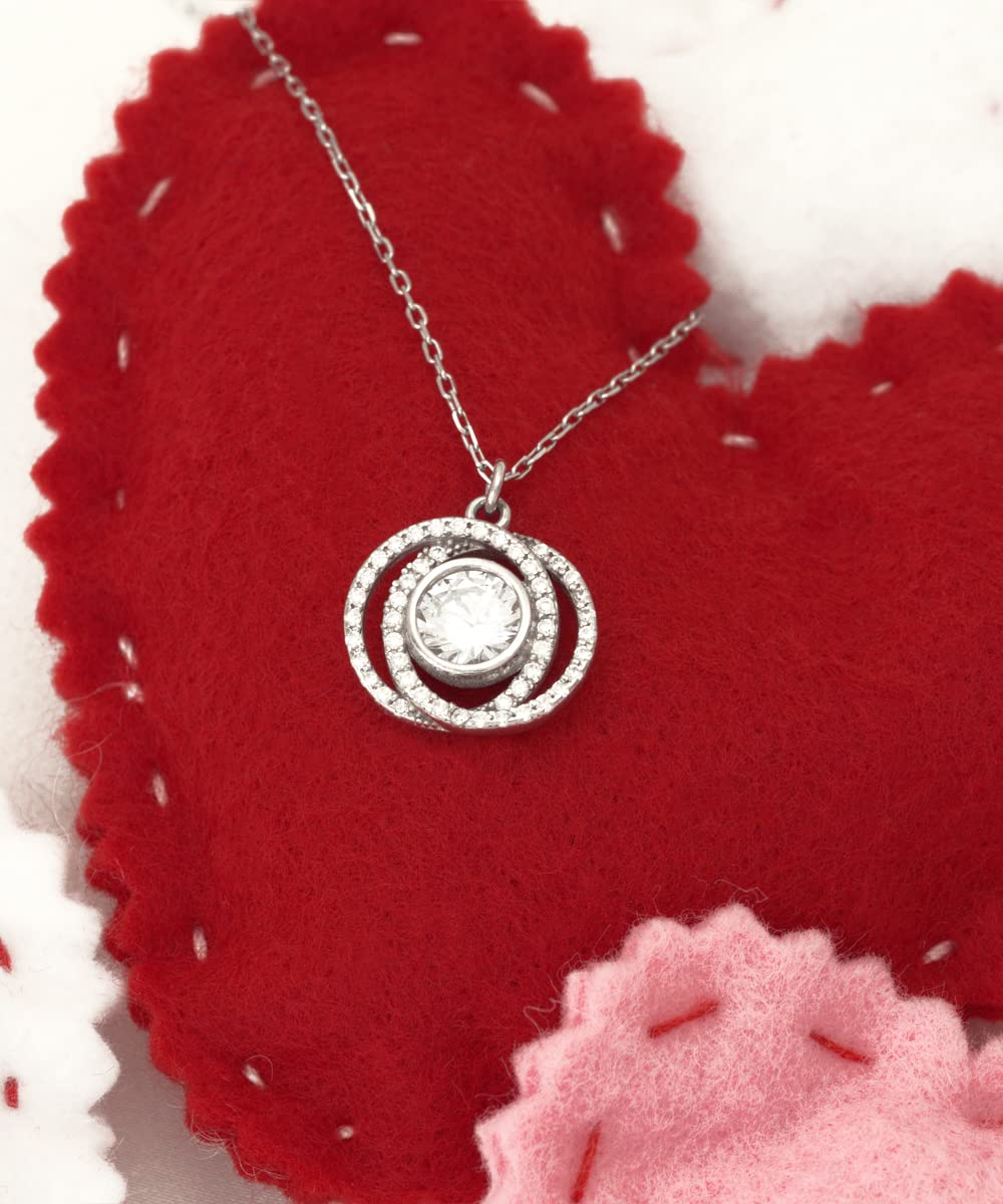 To Our Granddaughter Necklace from Grandparents, Gifts For Granddaughter Valentine's Day, Jewelry For Granddaughter, Granddaughter Sterling Silver Pendant, Necklace For Granddaughter From Both Grandparents