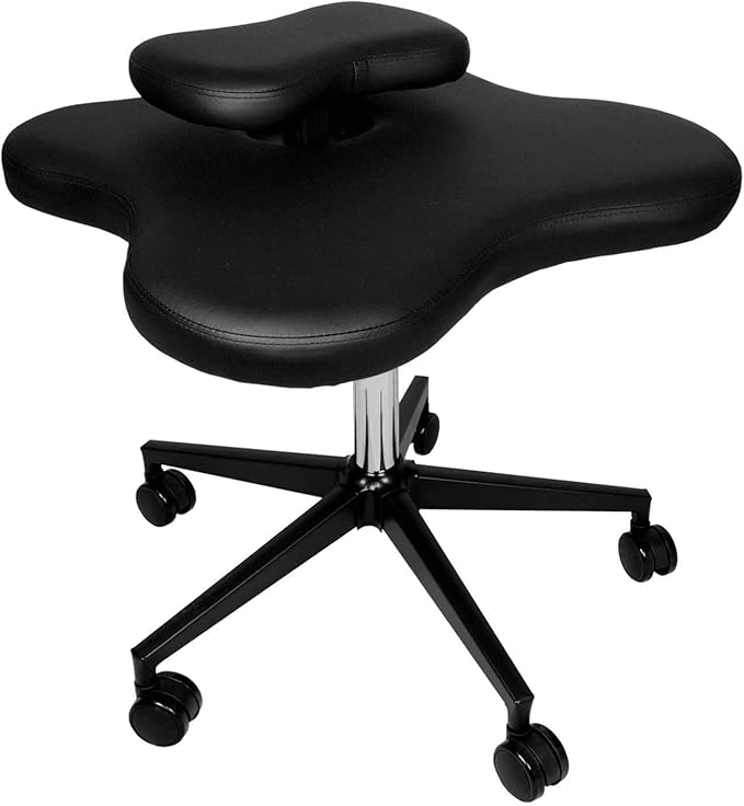 HANS Hans Meditation Chair,Cross Legged Kneeling Chair for Ergonomic Posture Corrective Seat (Balck) 211 211