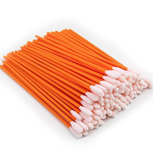 Wellgler's 100pcs 6.42'' Cleaning Swabs,Multi-Purpose Cleanroom Foam Tip Cleaning Swab Kit for Camera, Optical Lens, Arts and Crafts, Painting, Gun, Printer, Automotive Detailing