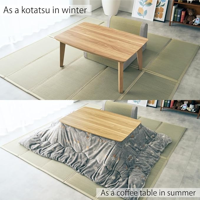 KEN JAPAN US-KLY Kotatsu Heater Table Low-Lying Dining and Work Desk (Rectangle W35.4 xD23.6 xH15.4 Inches,NA)