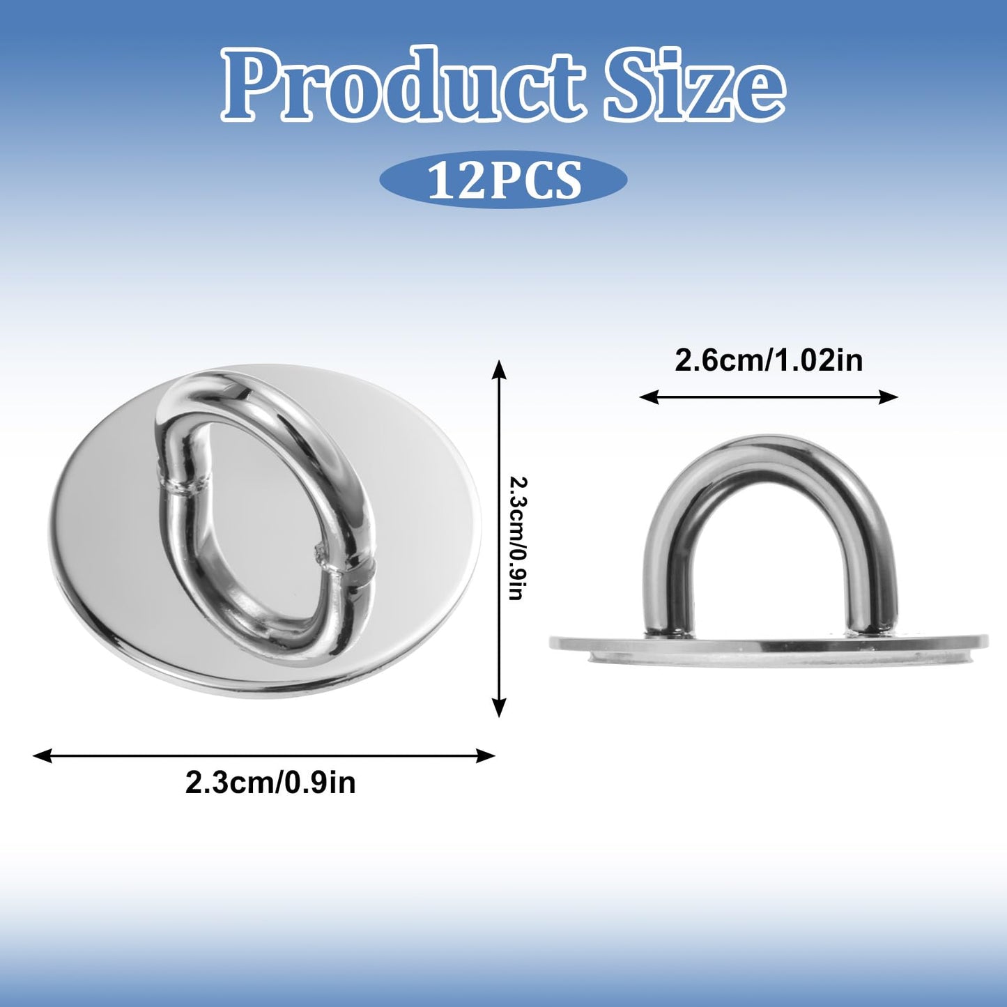 12 Pcs Phone Charm Hook, Metal Round Phone Charm Holder Adhesive Finger Grip For Diy Hanging Supplies (Silver)
