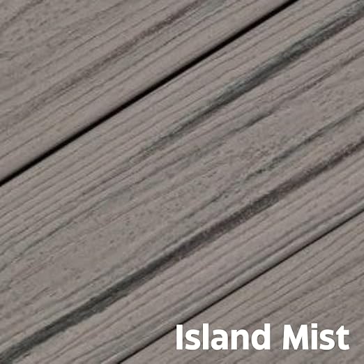 Island Mist 12-Inch Composite Deck Corner Fascia Trim - HG Thermaform, Made for Trex Decks, OEM Materials, Easy Installation, Sold Individually