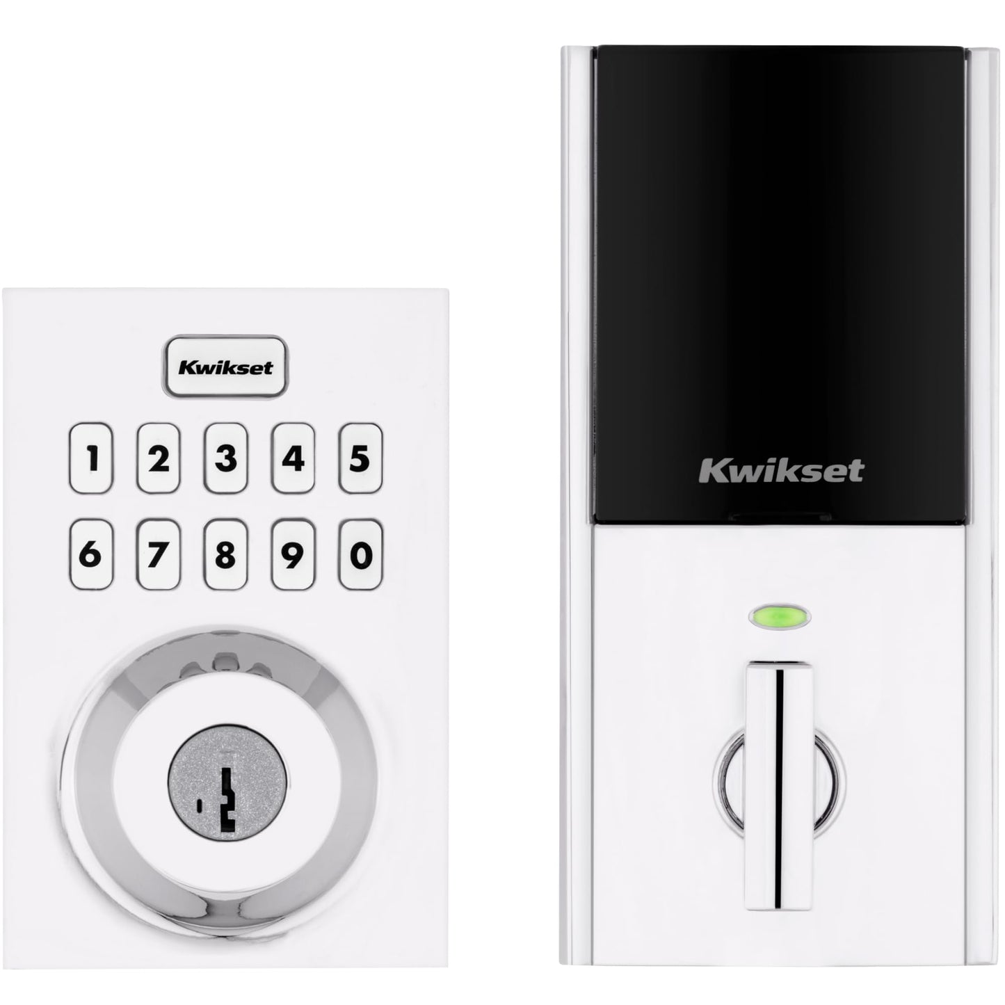 Kwikset HomeConnect 620 Z-Wave Long Range Enabled Keypad Smart Lock Convenient Keyless Entry, Customizable User Codes, Ring Alarm Compatible, Hub Required, Sold Separately Polished Chrome Contemporary
