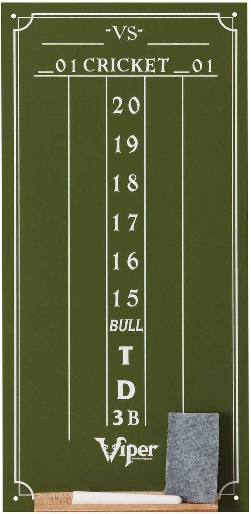 Viper Defender III Extended Length Dartboard Surround Wall Protector + Viper Chalk Scoreboard for Cricket and 01 Dart Games