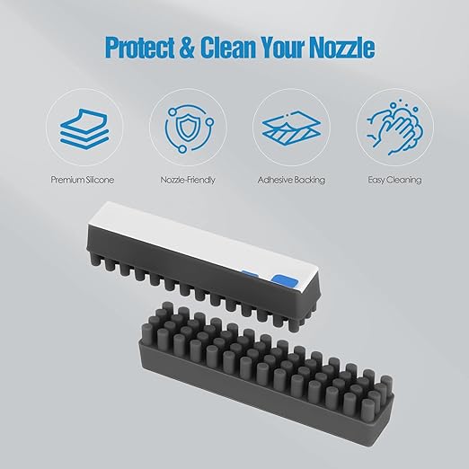 Nozzle Wiper Replacement for Bambu Lab A1 Mini – 6 Pack, E Silicone Nozzle Brush Cleaning Kit, 3D Printer Replacement Accessories