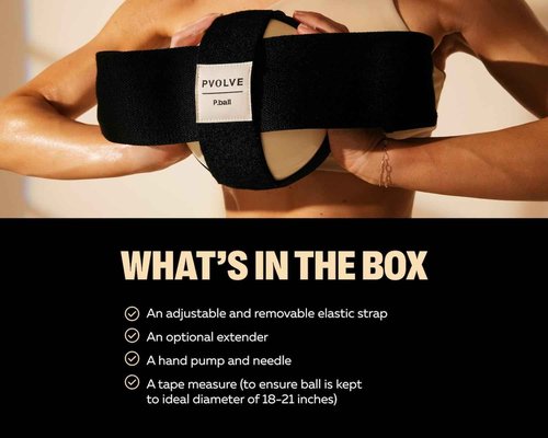 PVOLVE P.Ball- Home Gym Fitness Equipment to Exercise The Glutes and Tone The Thighs