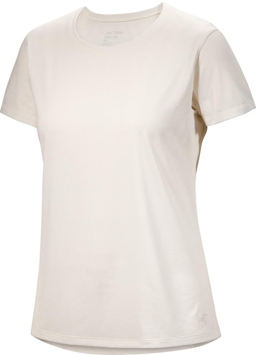 Arc'teryx Taema Crew Neck SS Women's - High-Performance Short Sleeve Workout Shirts for Women - Quick Dry, Lightweight Womens Workout Tops for Hiking, Running, Fitness | Arctic Silk Heather, Small