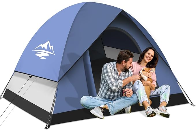 Tents for Camping,3-4 Person Camping Tent,Waterproof and Windproof Tent, Easy to Set up Outdoor Dome Tent for Outdoor Acti...
