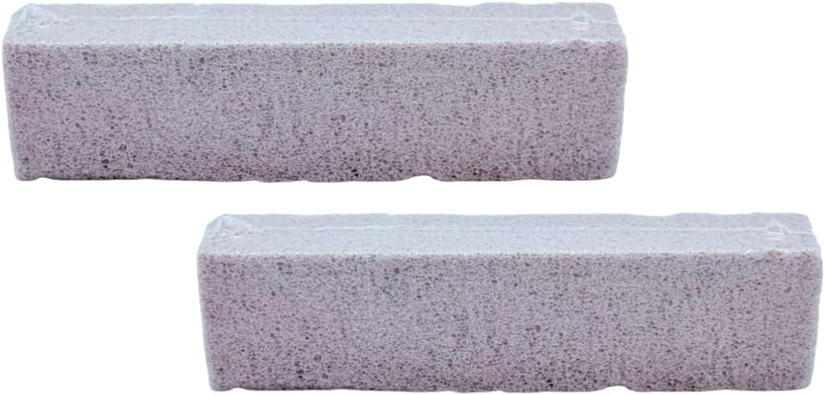 Pumice Scourin Stic Heavy Duty -Pack of 2 - Toilet Bowl Cleaner for Rust, Hard Water & Stain Removal - Safe for Porcelain, Tile & Grout