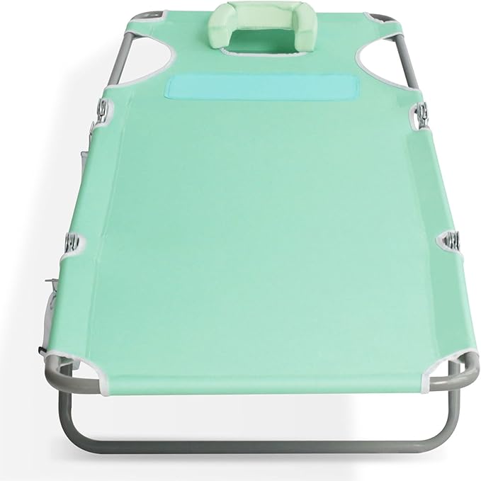 Ostrich Ladies Comfort Lounger with Chest Support, Portable Reclining Outdoor Patio Beach Lawn Camping Pool Tanning Chair, Teal